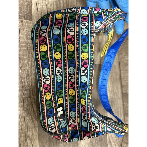 2 Harajuku Lovers Gwen Stefani Colorful Purse Crossbody Bag Smiley face Hearts - Picture 10 of 16